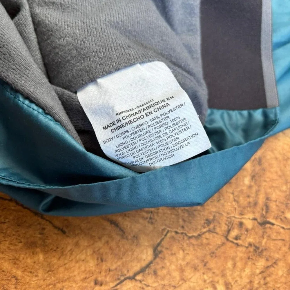 🌲 gorpcore nike teal windbreaker jacket sz Large w/ flaw see pic